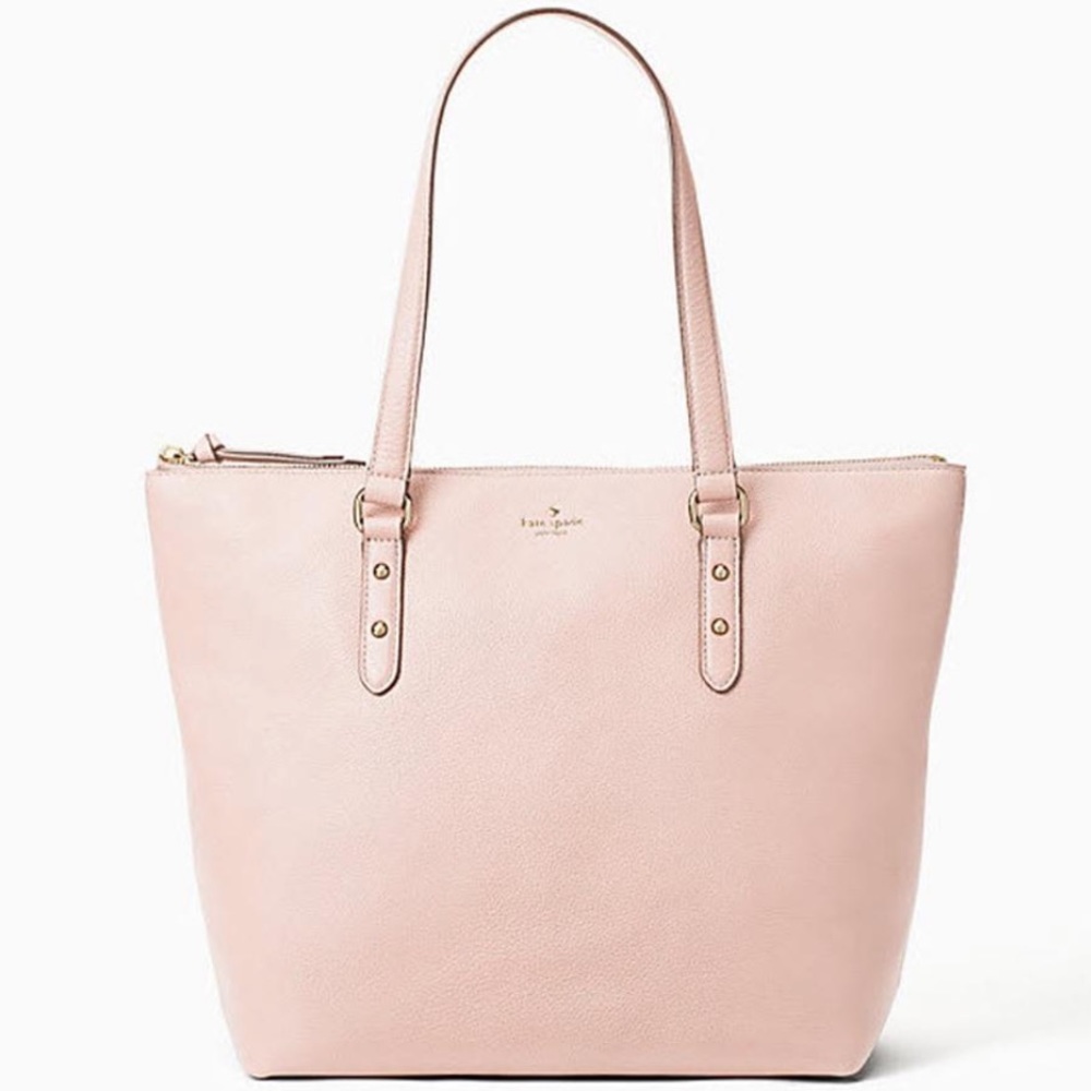 NWT Kate Spade Tote Bag Penny Larchmont Avenue Pink Pebbled Leather
